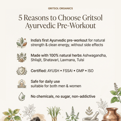 Gritsol 100% Ayurvedic Pre-Workout