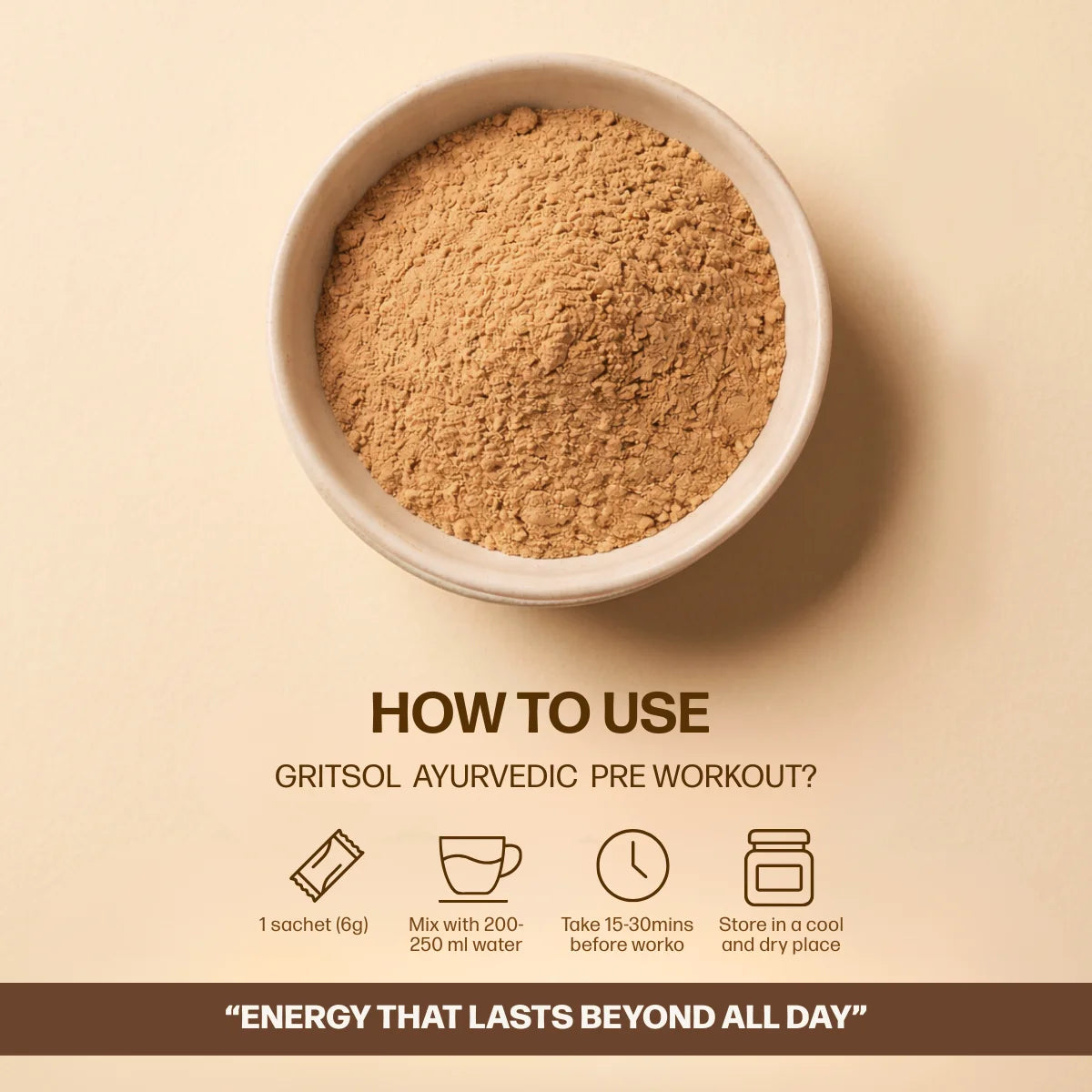 Gritsol 100% Ayurvedic Pre-Workout